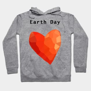 Earth Day Red Heart Hoodie